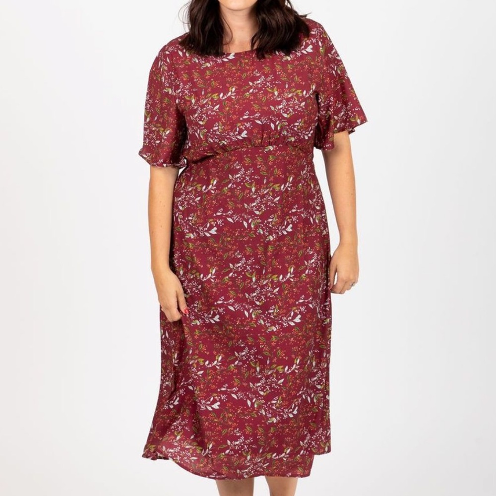 Piper & Scoot Dialogue Floral Print Midi Dress